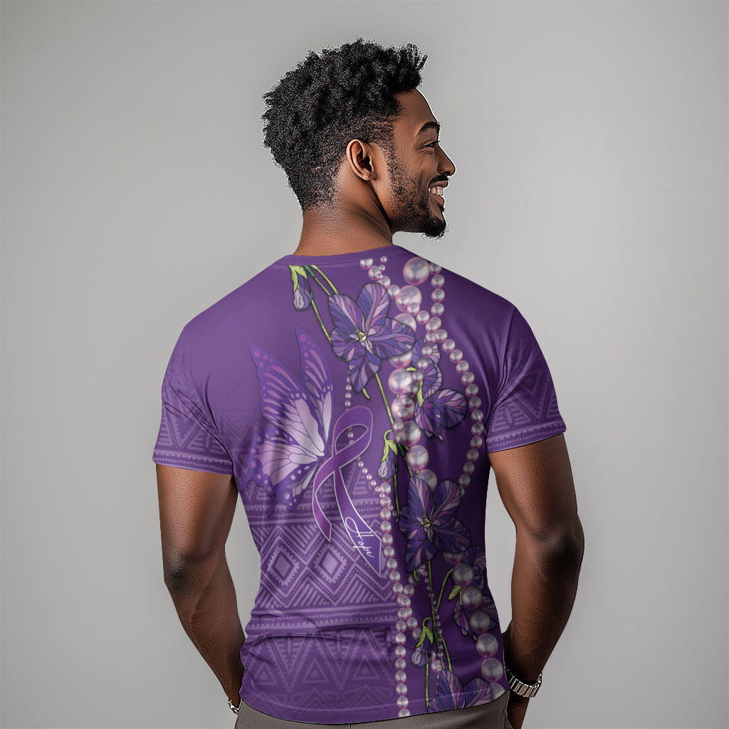 Lupus Awareness Purple Ribbon Butterfly T shirt Hope