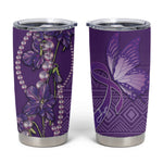 Lupus Awareness Purple Ribbon Butterfly Tumbler Cup Hope