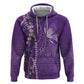 Lupus Awareness Purple Ribbon Butterfly Zip Hoodie Hope