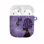 Lupus Awareness Afro Girl - Proud Survivor AirPods Case Ankara Pattern