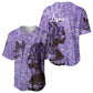 Lupus Awareness Afro Girl - Proud Survivor Baseball Jersey Ankara Pattern