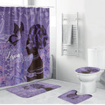 Lupus Awareness Afro Girl - Proud Survivor Bathroom Set Ankara Pattern