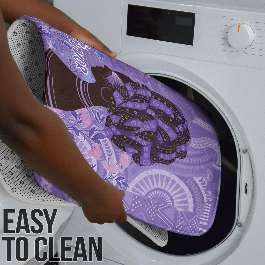 Lupus Awareness Afro Girl - Proud Survivor Bathroom Set Ankara Pattern