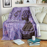 Lupus Awareness Afro Girl - Proud Survivor Blanket Ankara Pattern