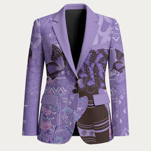 Lupus Awareness Afro Girl - Proud Survivor Blazer Ankara Pattern