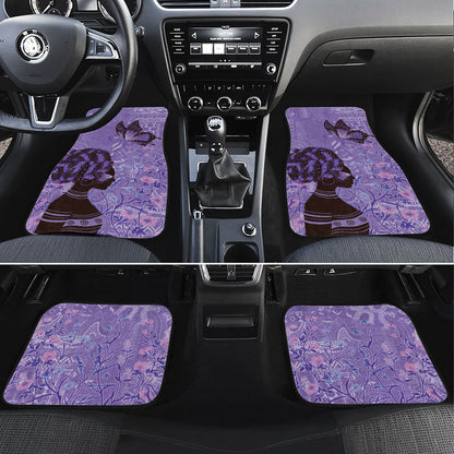 Lupus Awareness Afro Girl - Proud Survivor Car Mats Ankara Pattern