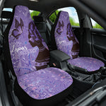 Lupus Awareness Afro Girl - Proud Survivor Car Seat Cover Ankara Pattern