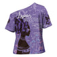 Lupus Awareness Afro Girl - Proud Survivor Cross Shoulder Shirt Ankara Pattern