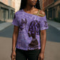 Lupus Awareness Afro Girl - Proud Survivor Cross Shoulder Shirt Ankara Pattern