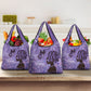 Lupus Awareness Afro Girl - Proud Survivor Grocery Bag Ankara Pattern