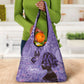 Lupus Awareness Afro Girl - Proud Survivor Grocery Bag Ankara Pattern