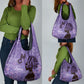 Lupus Awareness Afro Girl - Proud Survivor Grocery Bag Ankara Pattern
