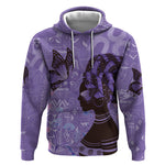Lupus Awareness Afro Girl - Proud Survivor Hoodie Ankara Pattern