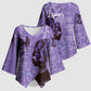 Lupus Awareness Afro Girl - Proud Survivor Kimono Sleeve Blouse Ankara Pattern