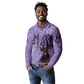 Lupus Awareness Afro Girl - Proud Survivor Long Sleeve Polo Shirt Ankara Pattern