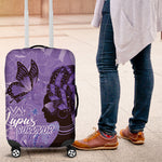 Lupus Awareness Afro Girl - Proud Survivor Luggage Cover Ankara Pattern