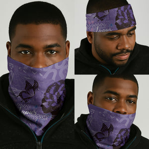 Lupus Awareness Afro Girl - Proud Survivor Neck Gaiter Ankara Pattern