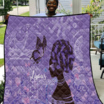 Lupus Awareness Afro Girl - Proud Survivor Quilt Ankara Pattern