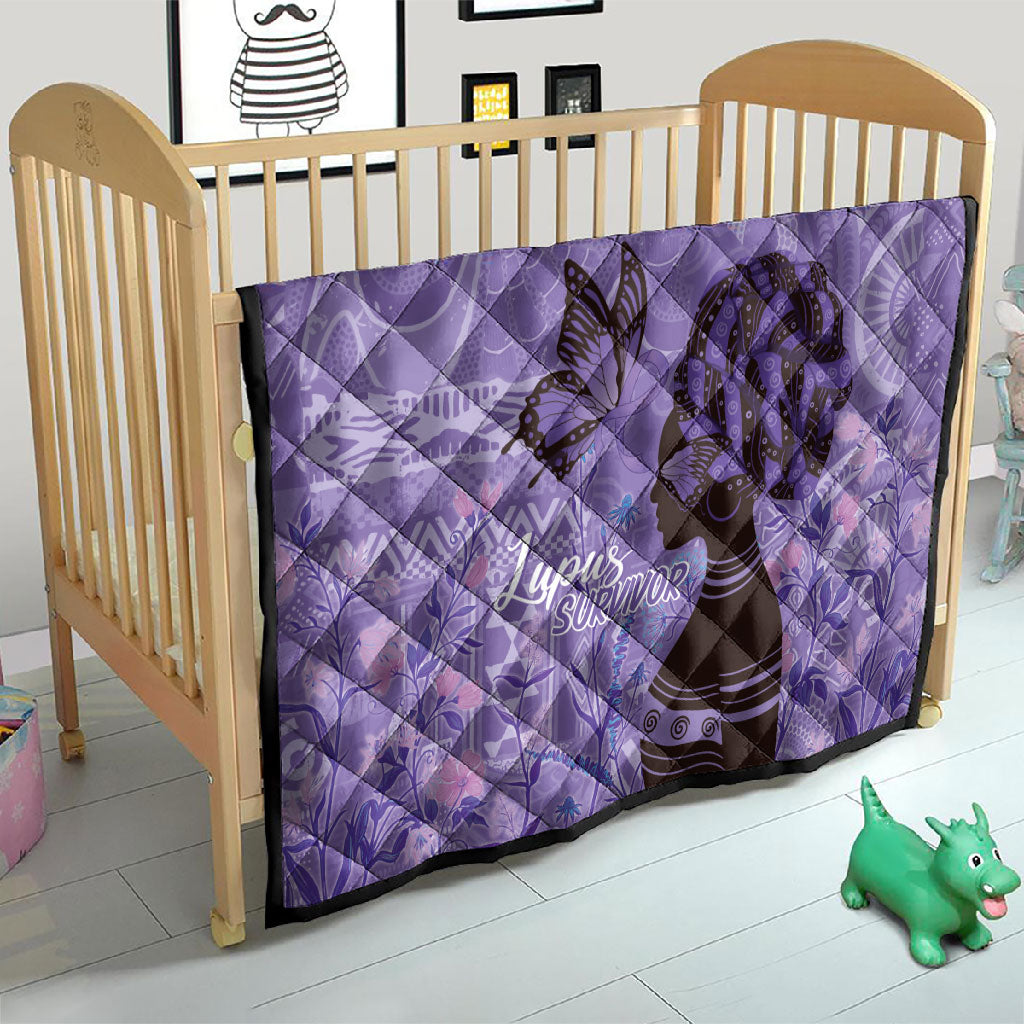 Lupus Awareness Afro Girl - Proud Survivor Quilt Ankara Pattern