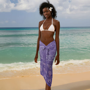 Lupus Awareness Afro Girl - Proud Survivor Sarong Ankara Pattern
