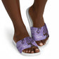 Lupus Awareness Afro Girl - Proud Survivor Slide Sandals Ankara Pattern