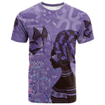 Lupus Awareness Afro Girl - Proud Survivor T shirt Ankara Pattern