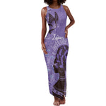 Lupus Awareness Afro Girl - Proud Survivor Tank Maxi Dress Ankara Pattern
