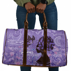 Lupus Awareness Afro Girl - Proud Survivor Travel Bag Ankara Pattern