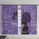 Lupus Awareness Afro Girl - Proud Survivor Window Curtain Ankara Pattern