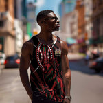 Kenya Personalized Lion Men Tank Top Stylized Maasai Shield - African Pride