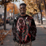 Kenya Personalized Lion Sweatshirt Stylized Maasai Shield - African Pride
