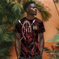 Kenya Personalized Lion T shirt Stylized Maasai Shield - African Pride