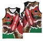 Kenya Basketball Jersey Mix Animal Skin Pattern Grunge Style LT7