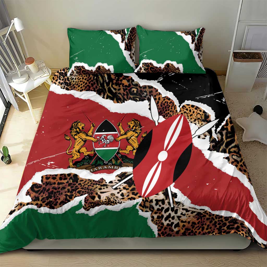 Kenya Bedding Set Mix Animal Skin Pattern Grunge Style - African Pride