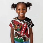 Kenya Kid T shirt Mix Animal Skin Pattern Grunge Style - African Pride
