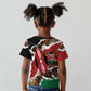 Kenya Kid T shirt Mix Animal Skin Pattern Grunge Style - African Pride
