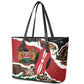 Kenya Leather Tote Bag Mix Animal Skin Pattern Grunge Style - African Pride