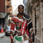 Kenya Long Sleeve Button Shirt Mix Animal Skin Pattern Grunge Style - African Pride