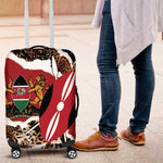 Kenya Luggage Cover Mix Animal Skin Pattern Grunge Style - African Pride