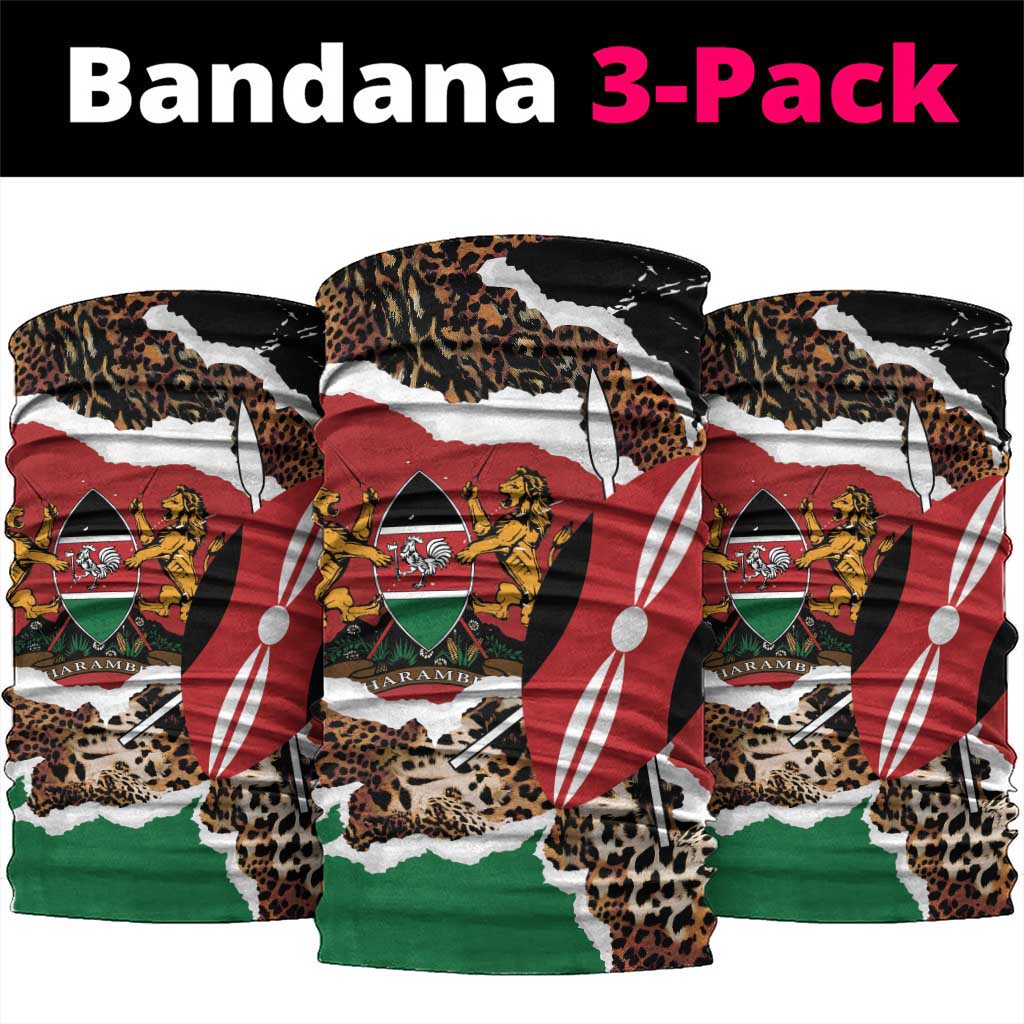 Kenya Neck Gaiter Mix Animal Skin Pattern Grunge Style LT7