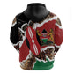 Kenya Zip Hoodie Mix Animal Skin Pattern Grunge Style - African Pride