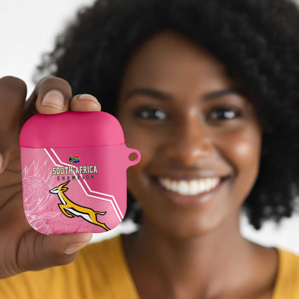South Africa WC2026 AirPods Case Springboks Special Pink
