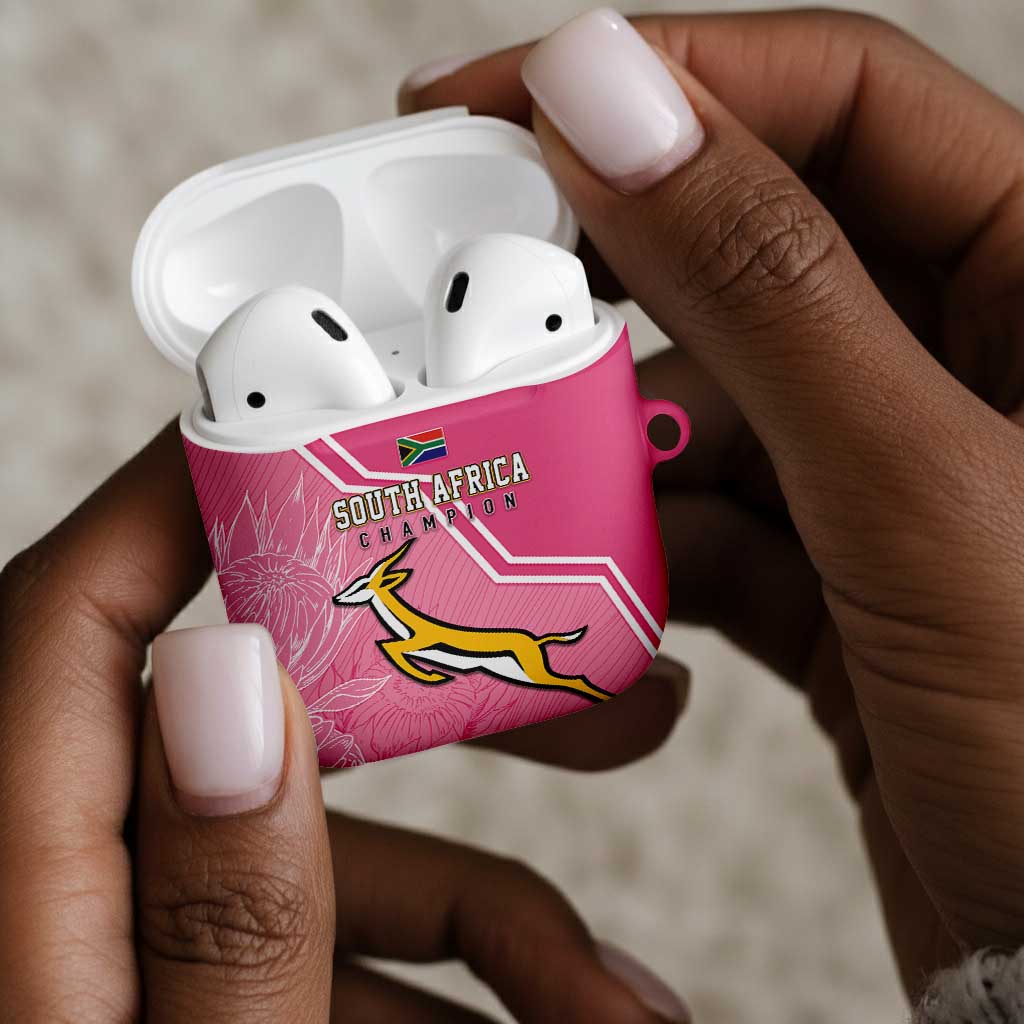 South Africa WC2026 AirPods Case Springboks Special Pink