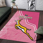 South Africa WC2026 Area Rug Springboks Special Pink