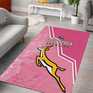 South Africa WC2026 Area Rug Springboks Special Pink