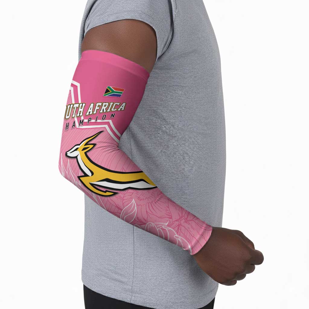 Personalized South Africa WC2026 Arm Sleeves Springboks Special Pink