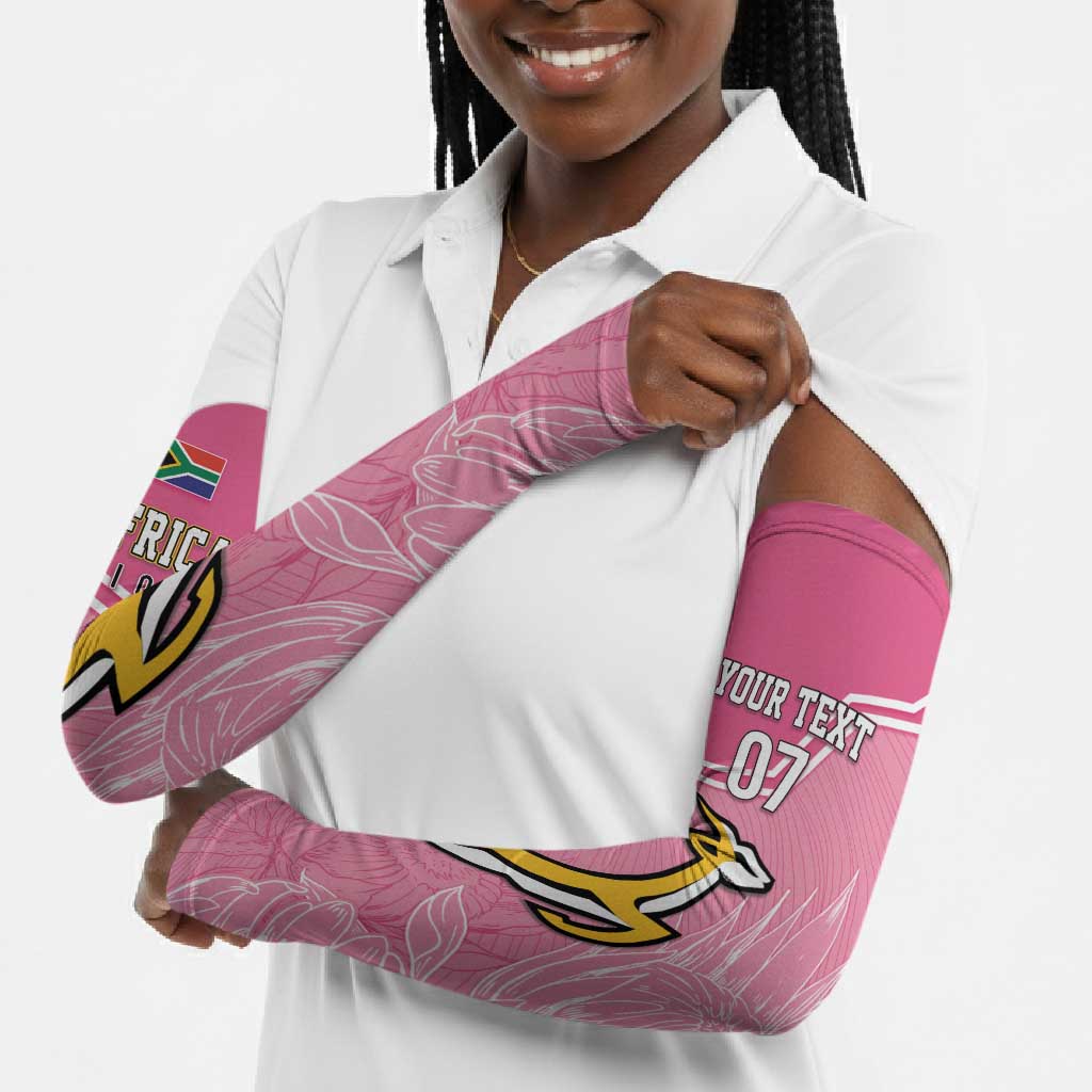 Personalized South Africa WC2026 Arm Sleeves Springboks Special Pink