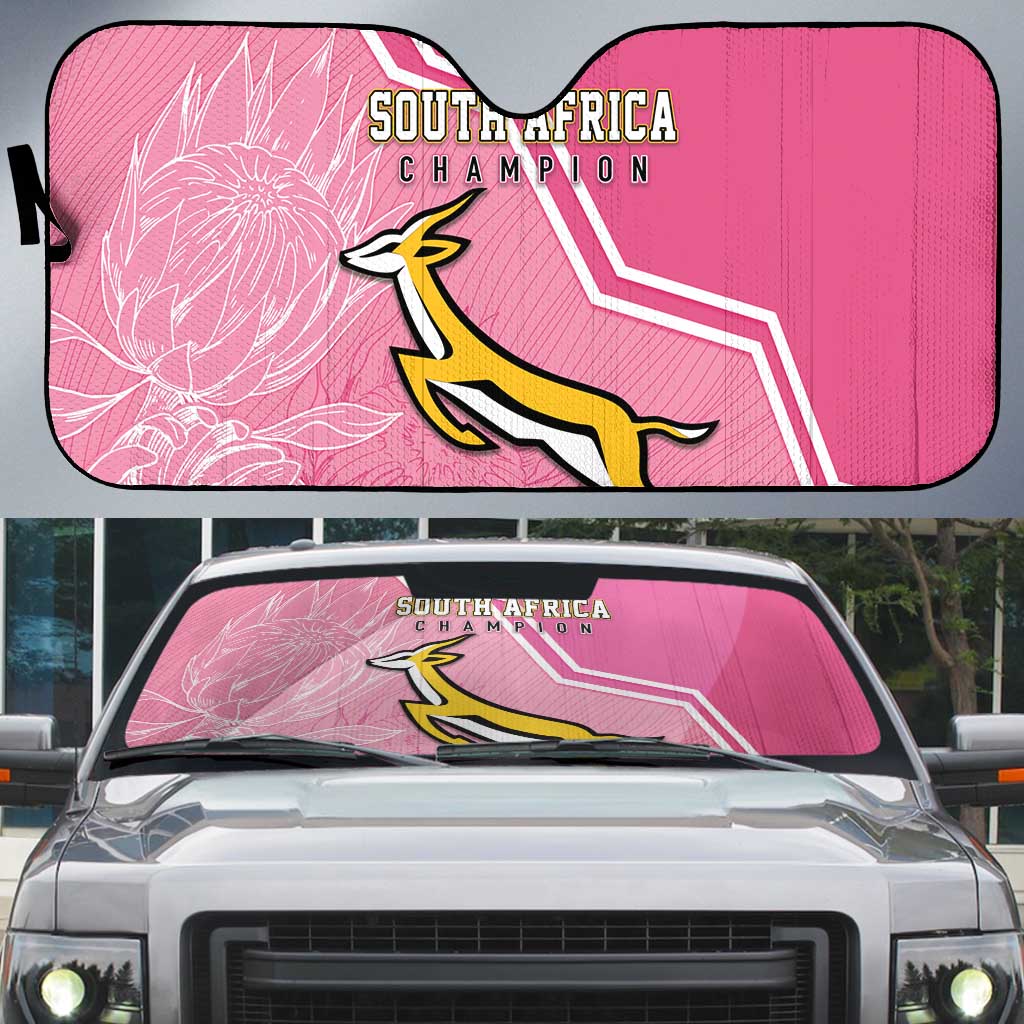 South Africa WC2026 Auto Sun Shade Springboks Special Pink