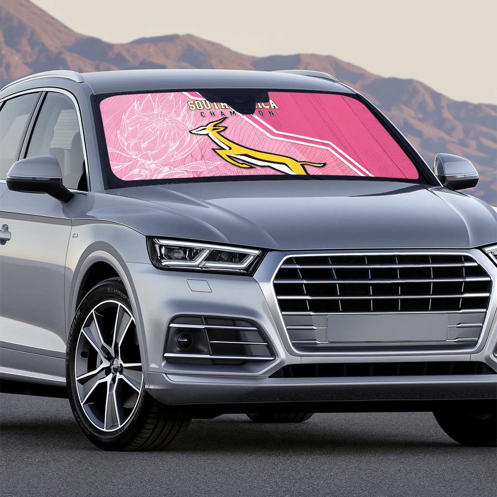 South Africa WC2026 Auto Sun Shade Springboks Special Pink
