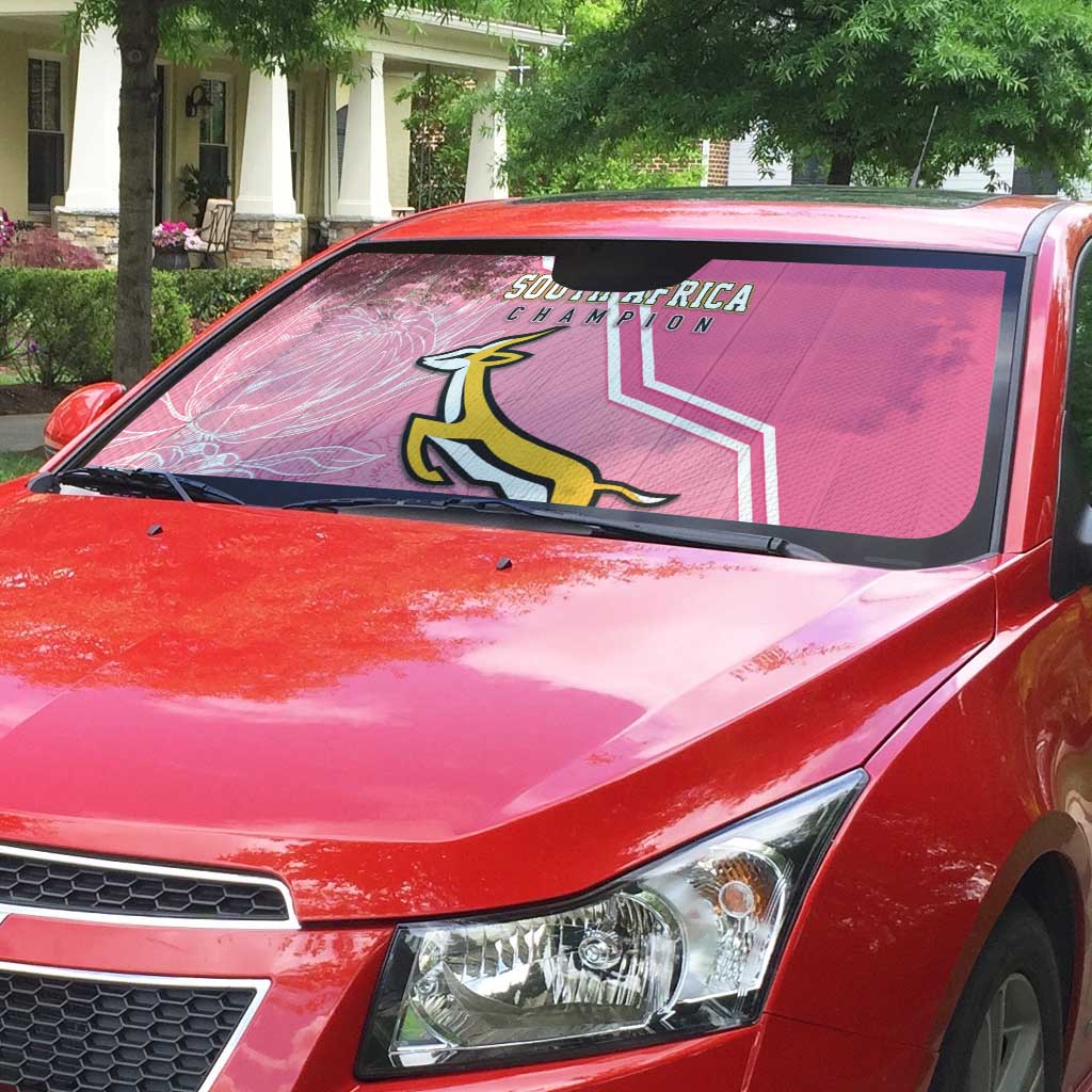 South Africa WC2026 Auto Sun Shade Springboks Special Pink